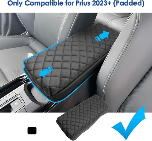 2023 2024 غطاء وحدة التحكم المركزية Prius لسيارة Toyota Prius (LE/XLE/Limited)، غطاء مسند ذراع جلدي مقاوم للماء ومريح 2023 2024 Prius Accessories (جلد) in Kuwait