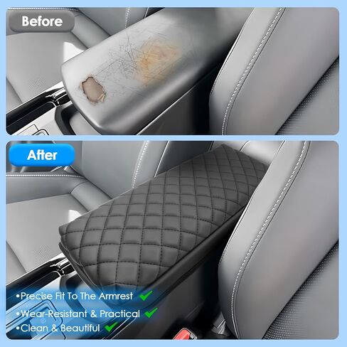2023 2024 غطاء وحدة التحكم المركزية Prius لسيارة Toyota Prius (LE/XLE/Limited)، غطاء مسند ذراع جلدي مقاوم للماء ومريح 2023 2024 Prius Accessories (جلد) in Kuwait