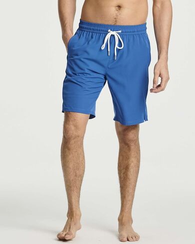 Real Essentials 3 Pack: Men's 9" Inch 2 in 1 Board Shorts with Compression Liner - Bathing Suit with Back Flap Pocket in Saudi Arabia