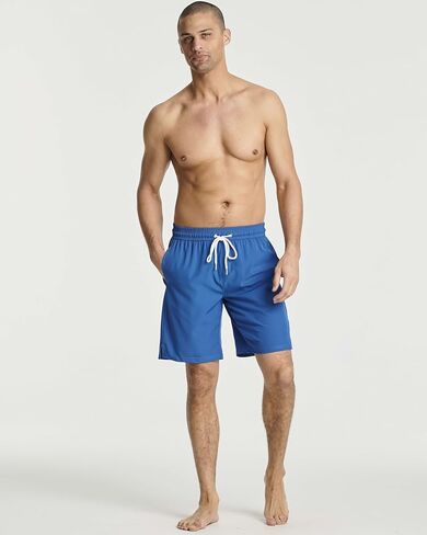 Real Essentials 3 Pack: Men's 9" Inch 2 in 1 Board Shorts with Compression Liner - Bathing Suit with Back Flap Pocket in Saudi Arabia