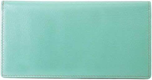 ili New York - Leather Checkbook Cover - Turquoise - Soft, Smooth Leather Checkbook Cover w/RFID Blocking Lining, ID Window, Cards Slots, & Pen Holder in Saudi Arabia