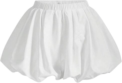 Women's Elastic High Waist Shorts Summer Fashion Wide Leg Bloomers Shorts in Saudi Arabia