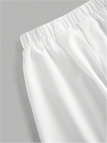 Women's Elastic High Waist Shorts Summer Fashion Wide Leg Bloomers Shorts in Saudi Arabia