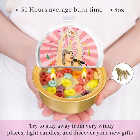 Happy Birthday Candle, Candles for Home Scented, 2 Wick Jar Candle, 8 oz Vanilla Birthday Cake Scent, Birthday Gifts for Women, Taylor in Saudi Arabia