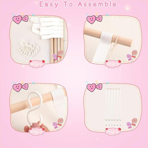 OAOLEER Hair Bow Holder Organizer for Girls Hair Bows,Hair Accessories Headband Organizer Bow Storage Hanger with hook for Baby Girls Wall Hanging Decor for Toddler Girls (White A) in Saudi Arabia