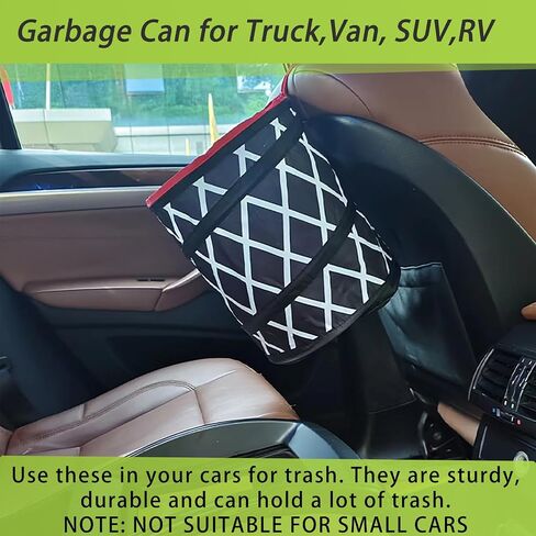 Car Trash Can, Large size Pop-up Car Trash Bin,Collapsible Car Garbage Can, 4.5 Gallon Car Trash bag with Elastic Band Hanging, Basketball Trash Can,Car Waster Basket Size 9.8" X 11.8" in Saudi Arabia
