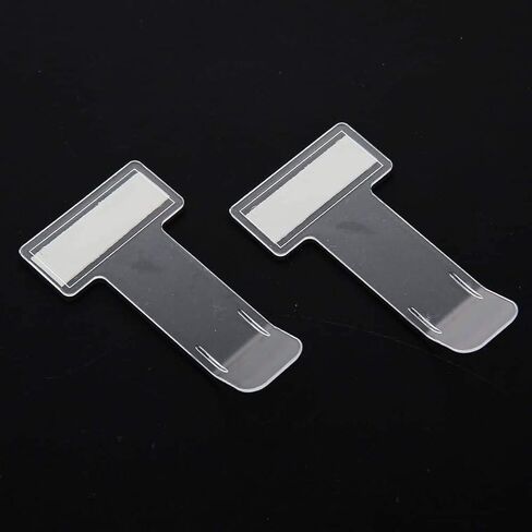Transparent Car Vehicle Windscreen Parking Ticket Clip Permit Pass Holder Gadget with Adhesive Pads (2) in Saudi Arabia