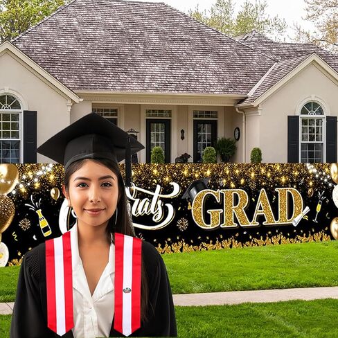 Peru Flag Graduation Stole, Graduation Sash for Peruvian International Students in Saudi Arabia