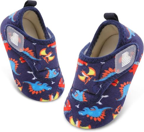 BARERUN Toddler Slippers Boys Girls House Shoes Warm Kids Slippers With Non-Slip Rubber Sole Fuzzy Cozy Walking Shoes Indoor/Outdoor in Saudi Arabia