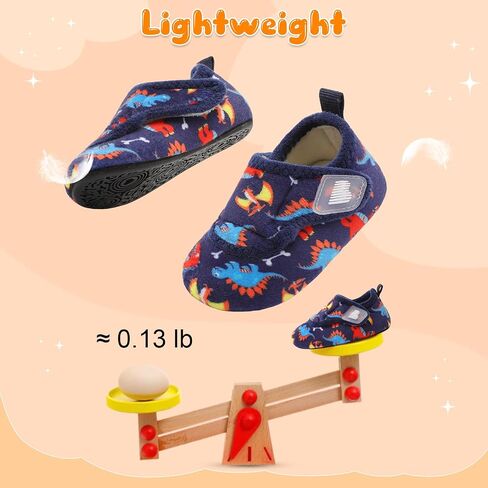 BARERUN Toddler Slippers Boys Girls House Shoes Warm Kids Slippers With Non-Slip Rubber Sole Fuzzy Cozy Walking Shoes Indoor/Outdoor in Saudi Arabia