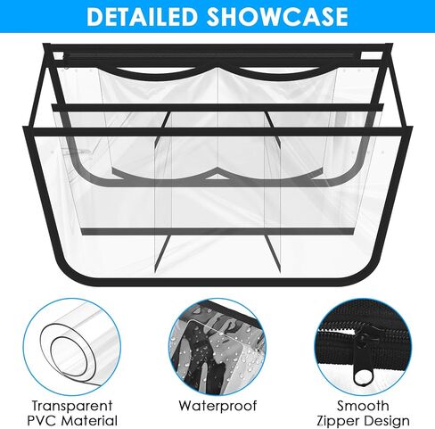 ERKOON Clear Beach Bag Organizer الملحقات الأصلية لحقيبة Bogg X حقيبة تخزين كبيرة متوافقة مع حقيبة Bogg لتنظيم حقيبتك وتقسيم المساحة، 7 جيوب in Kuwait