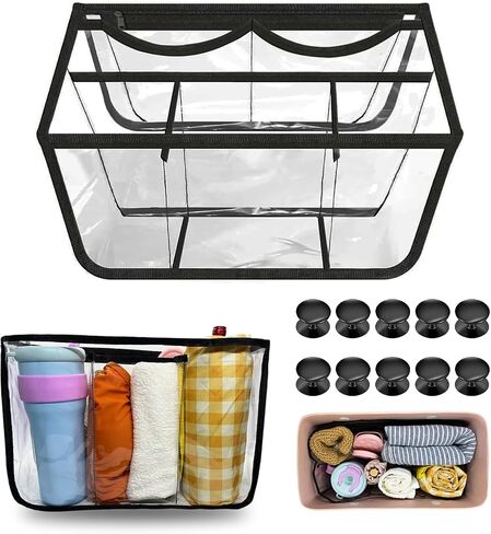 Beach Bag Organizer Compatible with X Large Bogg Bag Accessories for Storage Bag Divider Organizing Your Bag and Divide Space Transparent in Saudi Arabia
