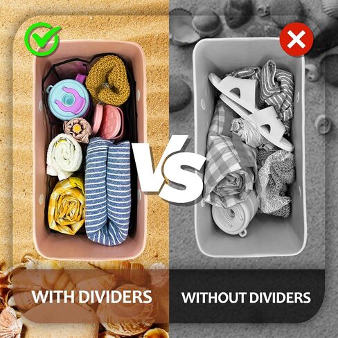 Beach Bag Organizer Compatible with X Large Bogg Bag Accessories for Storage Bag Divider Organizing Your Bag and Divide Space Transparent in Saudi Arabia