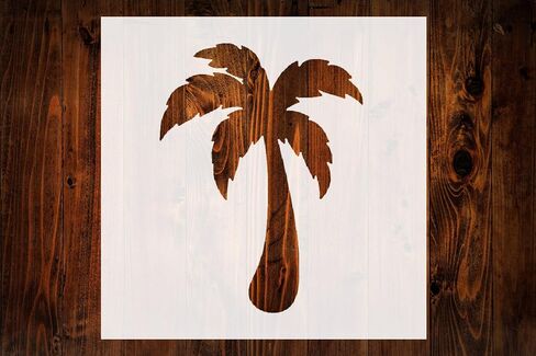 4-Inch Palm Tree Style Design Stencil, Reusable Mylar Cutout for Sign Art, Crafts & DIY Projects in Saudi Arabia