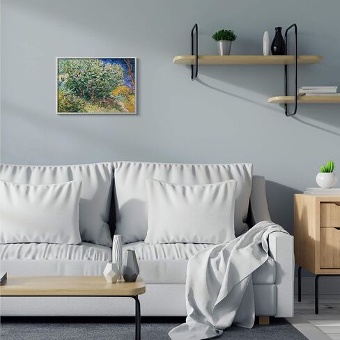 Stupell Industries Bush On The Water Green Blue Classical Painting, Design by Vincent Van Gogh Wall Art, 36 x 48, Canvas in Saudi Arabia