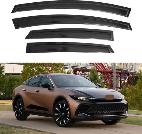 Window Visor Compatible with Jeep Cherokee 4-Door 1984-2001 (Excludes Limited Model), Rain Guard Tape-On Extra Durable Sun Wind Air Side Vent Window Deflector in Saudi Arabia