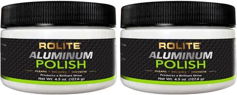 Rolite Aluminum Polish (1lb) for All Aluminum & Bare Metal Surfaces - Canoes, Jon Boats, Pontoons, RVs, Diamond Plate, Aluminum Non-Coated Wheels in Saudi Arabia
