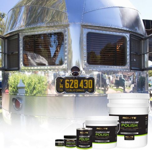 Rolite Aluminum Polish (1lb) for All Aluminum & Bare Metal Surfaces - Canoes, Jon Boats, Pontoons, RVs, Diamond Plate, Aluminum Non-Coated Wheels in Saudi Arabia