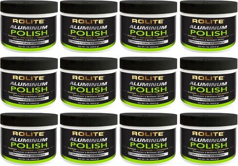Rolite Aluminum Polish (1lb) for All Aluminum & Bare Metal Surfaces - Canoes, Jon Boats, Pontoons, RVs, Diamond Plate, Aluminum Non-Coated Wheels in Saudi Arabia