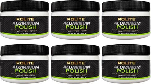 Rolite Aluminum Polish (1lb) for All Aluminum & Bare Metal Surfaces - Canoes, Jon Boats, Pontoons, RVs, Diamond Plate, Aluminum Non-Coated Wheels in Saudi Arabia