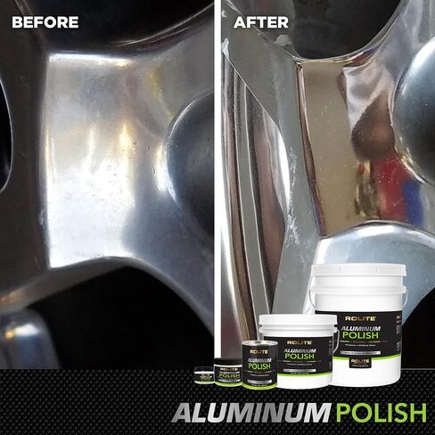 Rolite Aluminum Polish (1lb) for All Aluminum & Bare Metal Surfaces - Canoes, Jon Boats, Pontoons, RVs, Diamond Plate, Aluminum Non-Coated Wheels in Saudi Arabia
