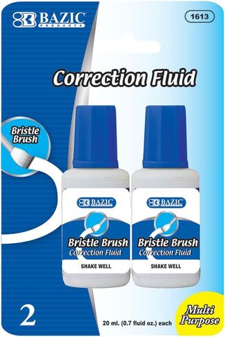 BAZIC 20ml / 0.7 fl. oz. Correction Fluid (2/Pack) in Saudi Arabia