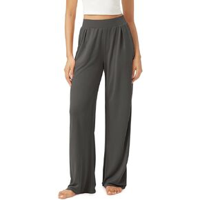 ODODOS Drapey Soft Wide Leg Pants for Women High Waist Casual Relaxed Lounge Pants with Pockets-29 Inseam