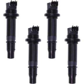 Motorcycle Ignition Coil 4Pcs 5EB-82310-00-00 F6T549 Compatible with Yamaha YZF-R6 YZF R6 1999 2000 2001 2002