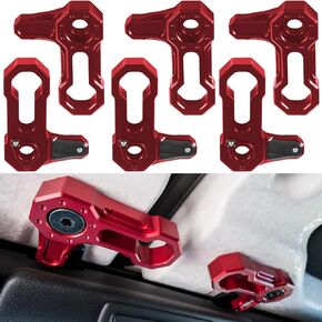 Camoo L-Shaped Panel Latch Hardtop Roof Removal Switch Handle Fit for Jeep Wrangler JL 2018-2024 and Gladiator JT Aluminum Accessories (RED)