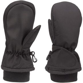 Kids Mittens Easy-On Wrap Winter Waterproof Thinsulate Snow Ski Mittens for 1-12 Years