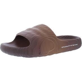 حذاء رجالي adidas Adilette 22 Slide مقاس 10، اللون: بني مفضل/بني ظل/أسود أساسي/بني