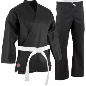 ProForce 6oz Student Karate Gi / Uniform - Black - Size 0000