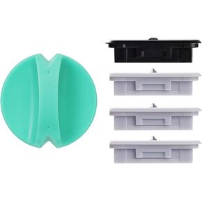 4-Pack Trimmer Replacement Blades for Fiskars Paper Trimmer, Replacement Blade for All Series of Fiskars/Portable&Precision Trimmer,Arts and Crafts,3 Cutting&1 Scoring Blades,Slider,Ice Blue