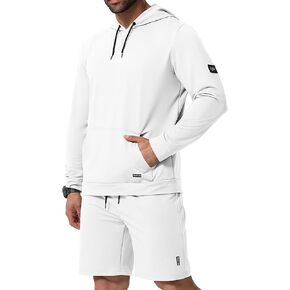 Men's Tracksuits Sweatsuits for Men Track Suits 2 piece Set Casual Hoodie Shorts Jogger Set Athletic Hooded Jogging Suit
