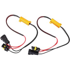 2Pcs 9005 HB3 50W 6 ohm Load Resistor LED Decoder Warning Error Canceller For LED Fog Light From Madlife Garage