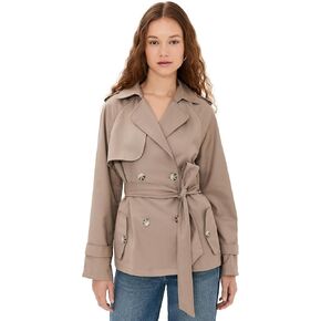 Women's Cropped Trencherous Coat