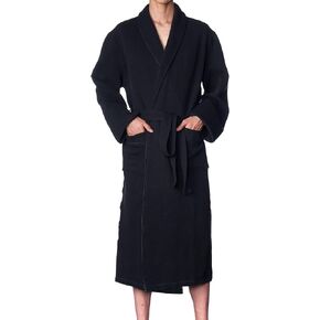 Alpine Swiss Gavin Mens Lightweight Cotton Robe Shawl Collar Knit Bathrobe