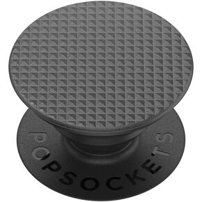 PopSockets Phone Grip with Expanding Kickstand, Simple PopGrip - Knurled Black
