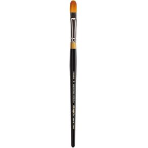 KINGART Premium Original Gold 9500-12 FILBERT Series Artist Brush, Golden Taklon Synthetic Hair, Short Handle, for Acrylic, Watercolor, Oil and Gouache Painting, Size 12
