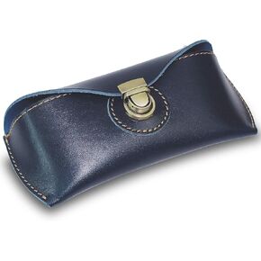 DK86 Genuine Leather Glasses Case Sunglasses Pouch Eyeglass Case for Men and Women