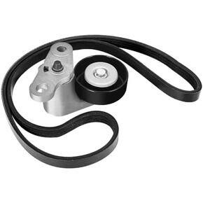 90K-38159 Serpentine Drive Belt Tensioner Kit with Belt Compatible with Escalade Silverado 1500 2500 3500 Suburban 2000-2008 ACK040378HD 19311139