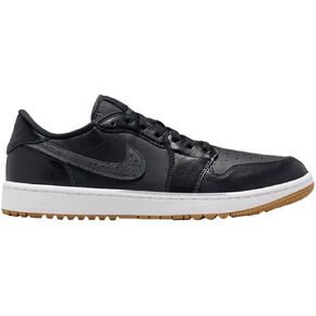 NIKE Air Jordan 1 Low G Golf Shoes (DD9315-005, Black/Gum Medium Brown/White/Anthracite) Size 8