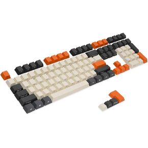 RK ROYAL KLUDGE 115 Carbon PBT Side Front Printed Keycaps, SEMI Profile Thick ANSI ISO Layout Non-Backlit Keycap Set for MX Switches Mechanical Keyboard in Kuwait