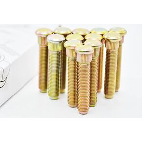 63mm Total Length Long Extended Wheel Studs Wheel Bolts Compatible with Toyoto Tacoma Pick up Trucks m12x1.5x63 Year 1995-2021 1 Set 12pcs, Gold