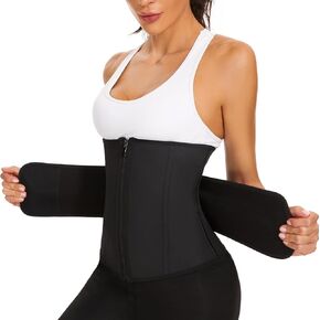 Women Belly Band C Section Belly Binder Wrap Waist Trainer Wrap for Women with Loop Back Support Wrap Shapewear