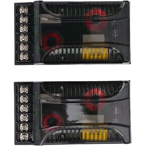 2Pcs Car Audio Passive Crossover, 2 Way Car Audio Crossover Overcurrent Protection Universal Heat Dissipation Speaker Frequency Divider