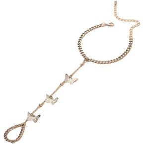 Dainty Gold Plated Bracelets for Women Trendy, Inspirational Hand Chain Ankle Adjustable Beaded Bracelet Classic Hand Chain Bracelets for Women