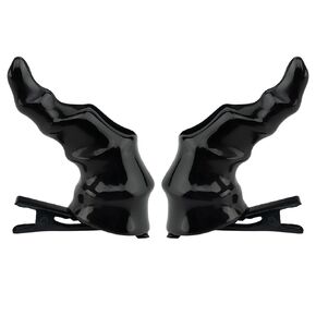 Black Devil Horns Hair Clip for Halloween Cosplay Fancy Dress, Headwear Accessories Party Dress Up for Women Girls and Kids