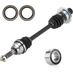 Youxmoto Rear Left/Right CV Axle & Wheel Bearing Kit Fit for Suzuki King Quad 450 500 700 750 2007-2010; LT-A500 2011-2022; LTA-700/ LTA-750 2009-2022; 4340 Chromoly Stee CV Axle Drive Shaft