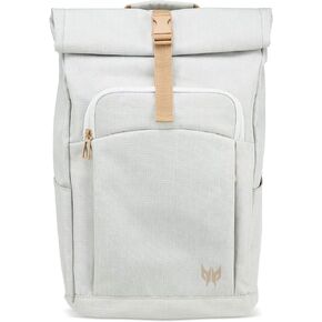Acer Rolltop Backpack, Grey/Teal, 15.6-inch